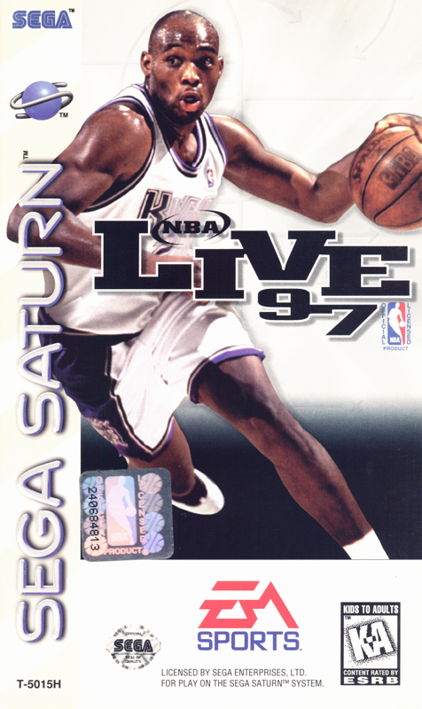 NBA Live 97 box art for Sega Saturn